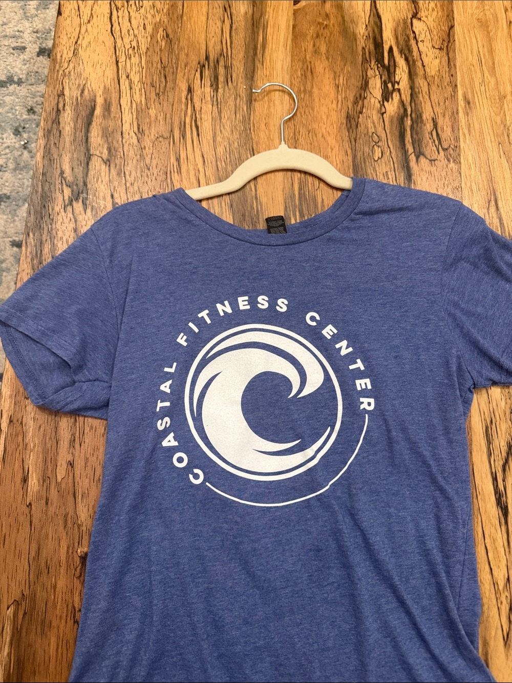 Coastal Fitness Center Women's Blue Graphic Tee